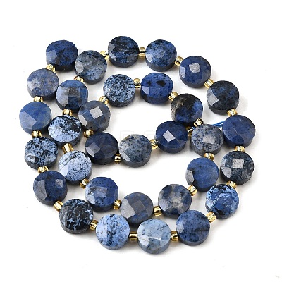 Natural Dumortierite Beads Strands G-B094-A36-01-1