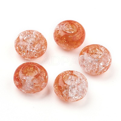 Transparent Crackle Acrylic Beads X-MACR-E025-30-1