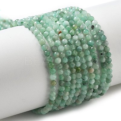 Natural Emerald Beads Strands G-A026-A01-3mm-1