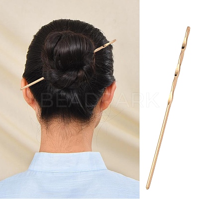 Brass Hair Sticks OHAR-C004-02KCG-1