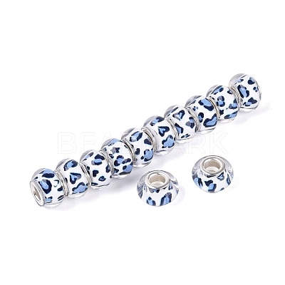 Opaque Resin European Beads RESI-N044-03S-04-1