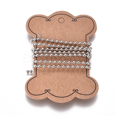 Tarnish Resistant 304 Stainless Steel Ball Chains CHS-E021-13G-P-1