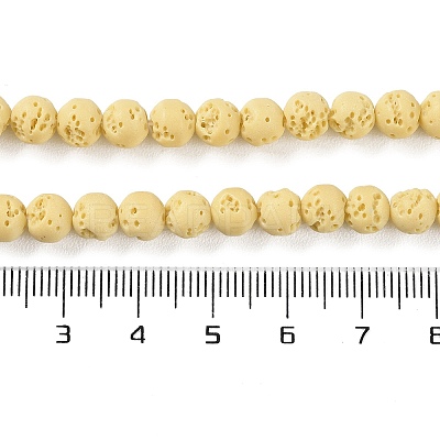 Synthetic Lava Rock Dyed Beads Strands G-H311-08A-05-1