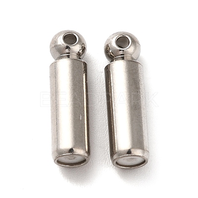 Non-Tarnish 202 Stainless Steel Stick Pin End Cap STAS-E192-12P-1
