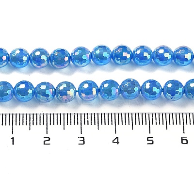 Electroplated Natural White Jade Beads Strands G-Z038-A01-01AB-1