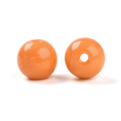 Opaque Solid Color Glass Beads GLAA-N007-8mm-A02-1