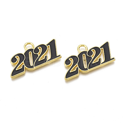 Alloy Enamel Pendants PALLOY-T078-03A-1
