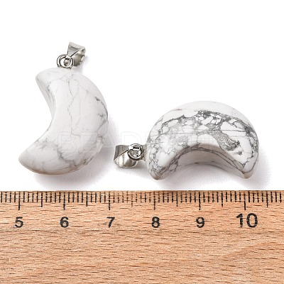 Natural Howlite Pendants G-F820-02J-01-1