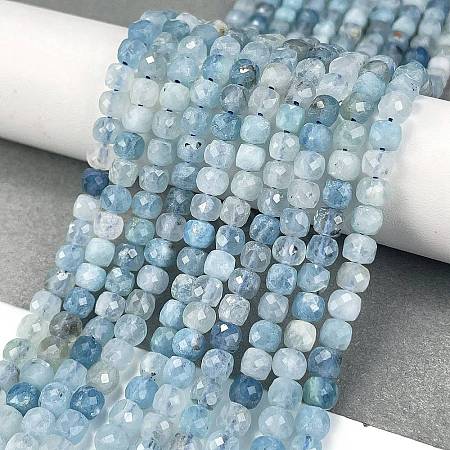 Natural Aquamarine Beads Strands G-L587-C02-01-1