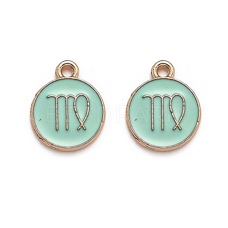 Alloy Enamel Pendants ENAM-S124-01A-15B-1