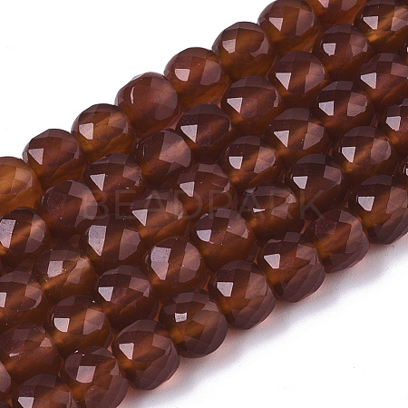 Natural Carnelian Beads Strands G-R460-044-1