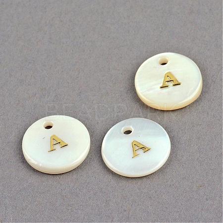 Freshwater Shell Pendants SSHEL-S249-A-1