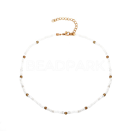 Bohemian Glass Seed Beaded Necklaces for Women WH-WG70173-01-1