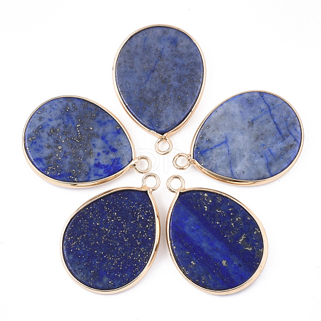 Natural Lapis Lazuli Pendants G-S344-57C-1