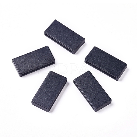 Plastic Keeper Belt Loop Square Loop Buckles LS-KY-WH0002-02-1