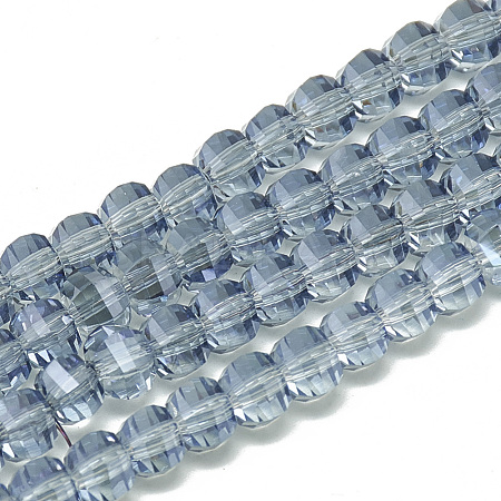 Electroplate Glass Beads Strands EGLA-Q094-A13-1