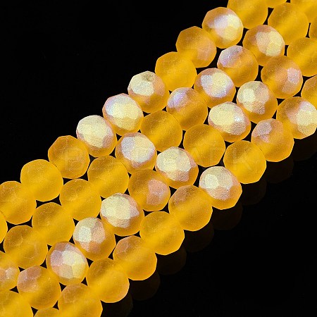 Transparent Glass Beads Strands LS-EGLA-A044-T6mm-MB05-1