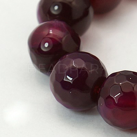 Natural Agate Beads Strands G-E054-6mm-08-1