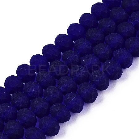 Transparent Glass Beads Strands EGLA-A044-T8mm-MD06-1