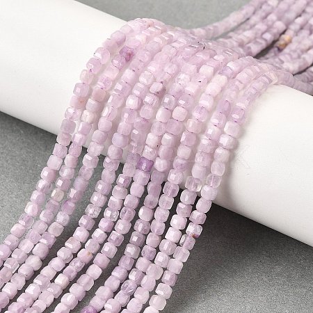 Natural Kunzite Beads Strands G-Q044-A01-3x3mm-1
