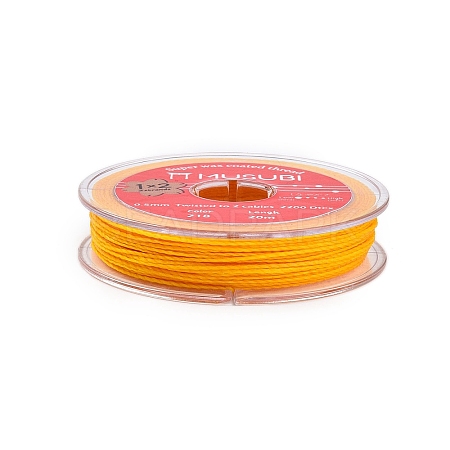 2-Ply Round Waxed Cotton Thread Cords YC-T004-01A-01-1