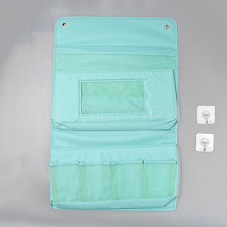 Non-woven Fabrics Mesh Hanging Jewelry Roll Storage Bags ABAG-WH200010-06A-1