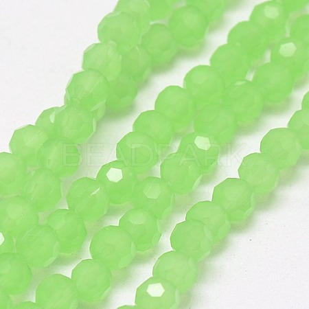 Imitation Jade Glass Beads Strands EGLA-J042-4mm-28-1