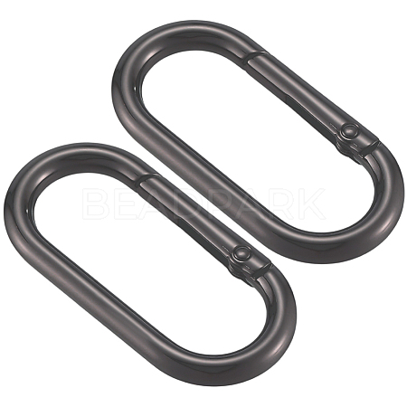 6Pcs Alloy Spring Gate Rings FIND-SP0001-24B-1