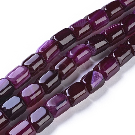Natural Agate Beads Strands G-L542-B09-1