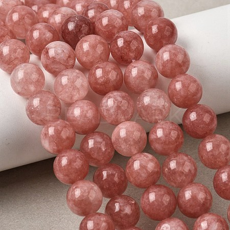 Natural White Jade Beads Strands G-H348-10mm-09-1