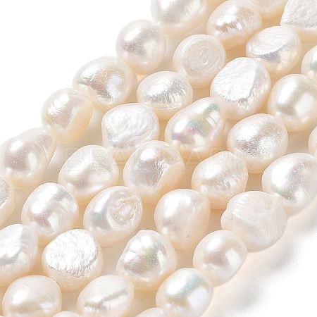 Natural Cultured Freshwater Pearl Beads Strands PEAR-Z002-12-1