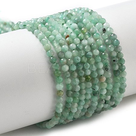 Natural Emerald Beads Strands G-A026-A01-3mm-1