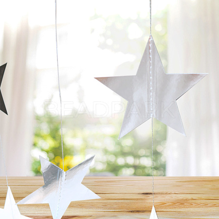Hanging Paper Star LS-AJEW-WH0096-03A-02-1