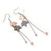 Ion Plating(IP) 304 Stainless Steel Dangle Earrings EJEW-P190-14RG-2