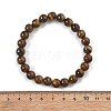 Natural Tiger Eye Bead Stretch Bracelets BJEW-K212-B-028-5