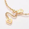 304 Stainless Steel Charm Anklets AJEW-P055-01G-8-3