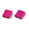2-Hole Baking Paint Glass Seed Beads SEED-S023-17C-25-2