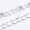 Natural White Shell Mother of Pearl Shell Beads X-SSHEL-L017-009-1