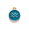 Alloy Enamel Pendants X-ENAM-S124-01B-05J-2