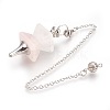 Natural Rose Quartz Dowsing Pendulums KK-F756-09L-1