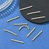SHEGRACE Brass Pave Clear Cubic Zirconia Connector Charms XGRQ3P478-640G-4