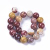 Natural Mookaite Beads Strands G-F607-16-2