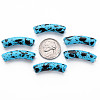 Opaque Spray Painted Acrylic Beads MACR-S372-002F-B07-3