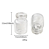20Pcs Mini Cute Small Glass Jar Glass Bottles AJEW-YW0001-07-4