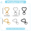 18Pcs 3 Colors Alloy Swivel Clasps FIND-UN0007-75-3