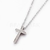 304 Stainless Steel Pendant Necklaces NJEW-O112-02P-3