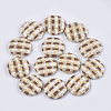Handmade Straw Woven Cabochons WOVE-S119-09A-03-1