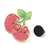 Cat Shape with Cherry Enamel Pins JEWB-I052-02G-06-3