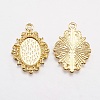 Alloy Pendant Cabochon Settings EA500Y-NFG-2