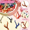 32Pcs 8 Styles Opaque Acrylic Pendants OACR-CJ0002-51-3